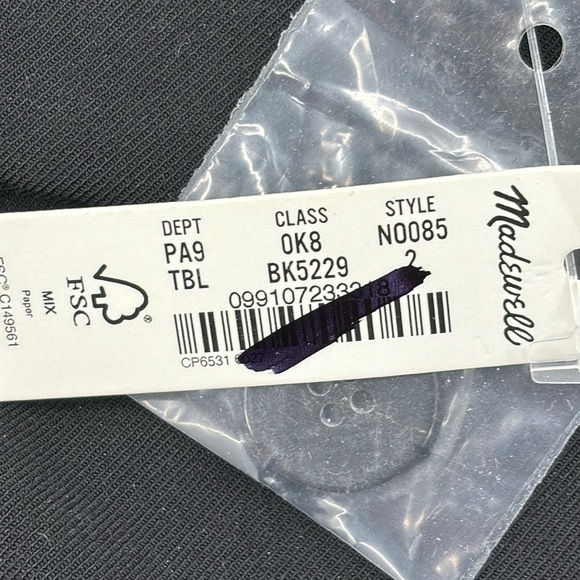 Madewell The Fairbanks Pant in True Black size 2 NWT NO085 - Picture 9 of 13